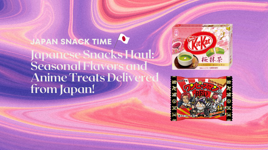 Japanese Snacks Haul: Seasonal Flavors and Anime Treats Delivered from Japan!